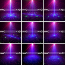 Load image into Gallery viewer, Mini RGB GOBO Projector - USB Rechargeable Sound Activated DJ Light for Events