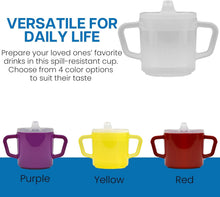 Load image into Gallery viewer, Easy Grip 8oz Adult Sippy Cup - Spill-Resistant, Perfect for Limited Mobility