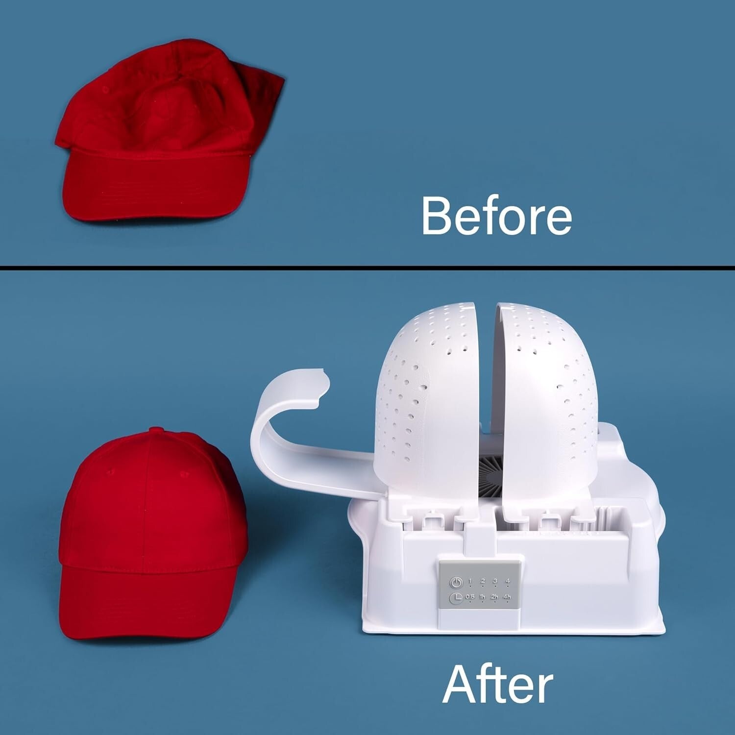Adjustable Hat Shaper with Fan Drying - Preserve Your Hats' Original Shape