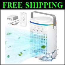 Load image into Gallery viewer, Whisper-Quiet Personal Air Conditioner with Remote, Timer &amp; Colorful Night Light