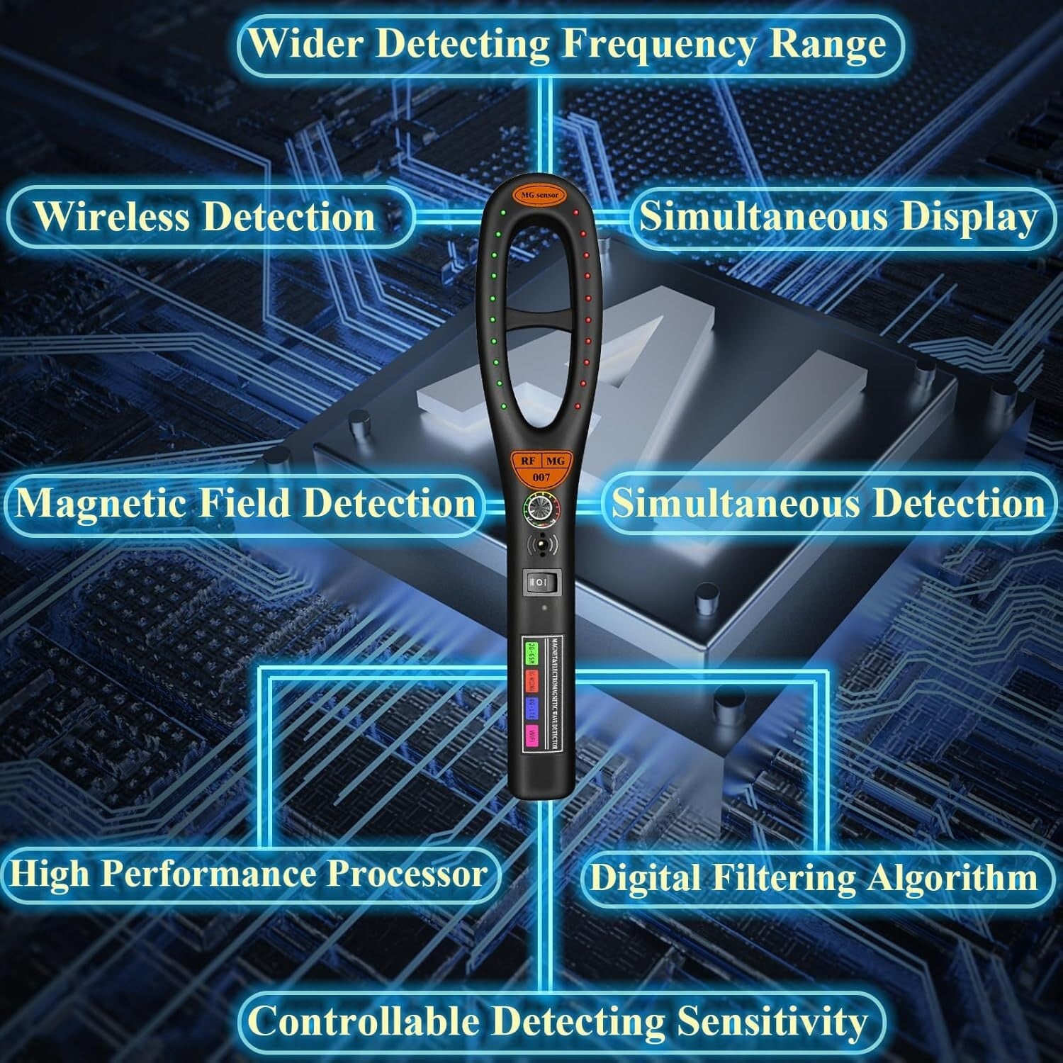 Rechargeable Camera Scanner - High Sensitivity Bug Detection for Home & Hotel