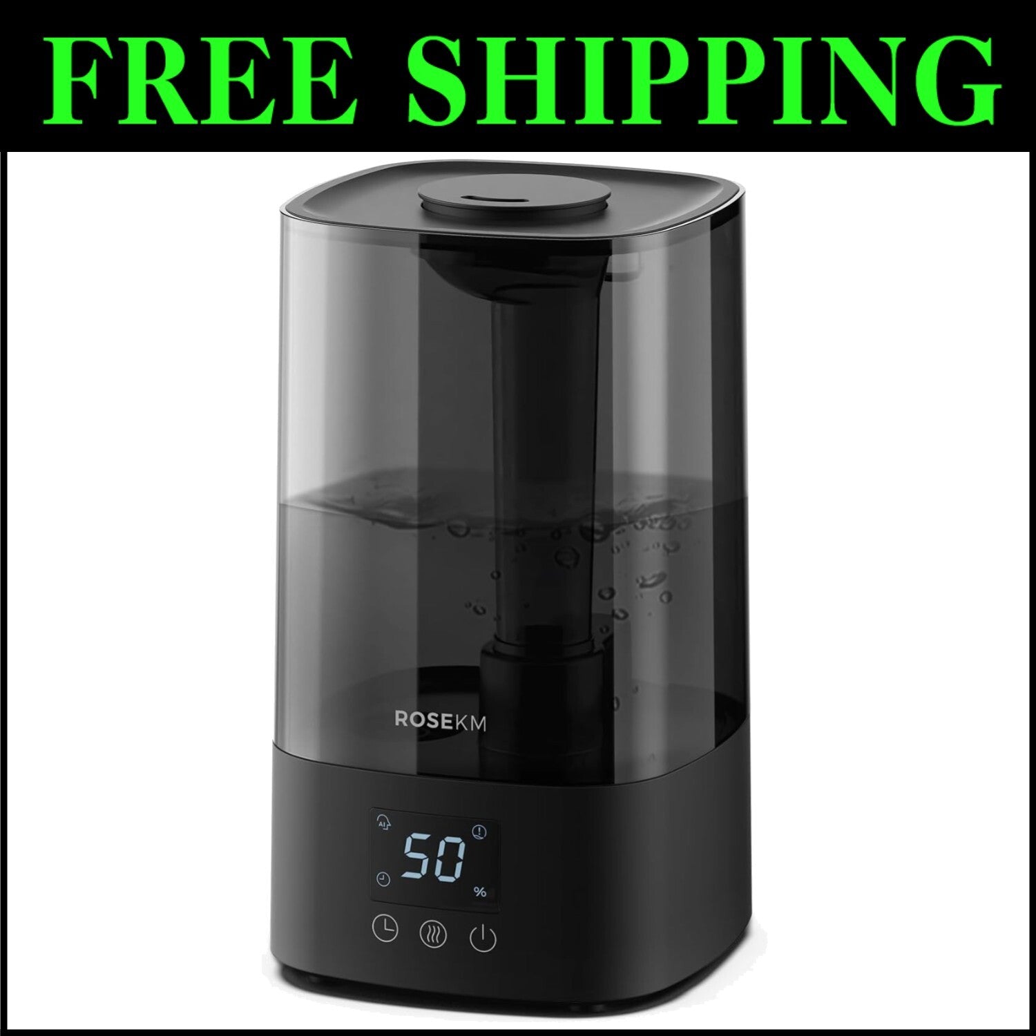 Ultra-Quiet 4.5L Humidifier with Digital Display for Optimal Comfort at Home