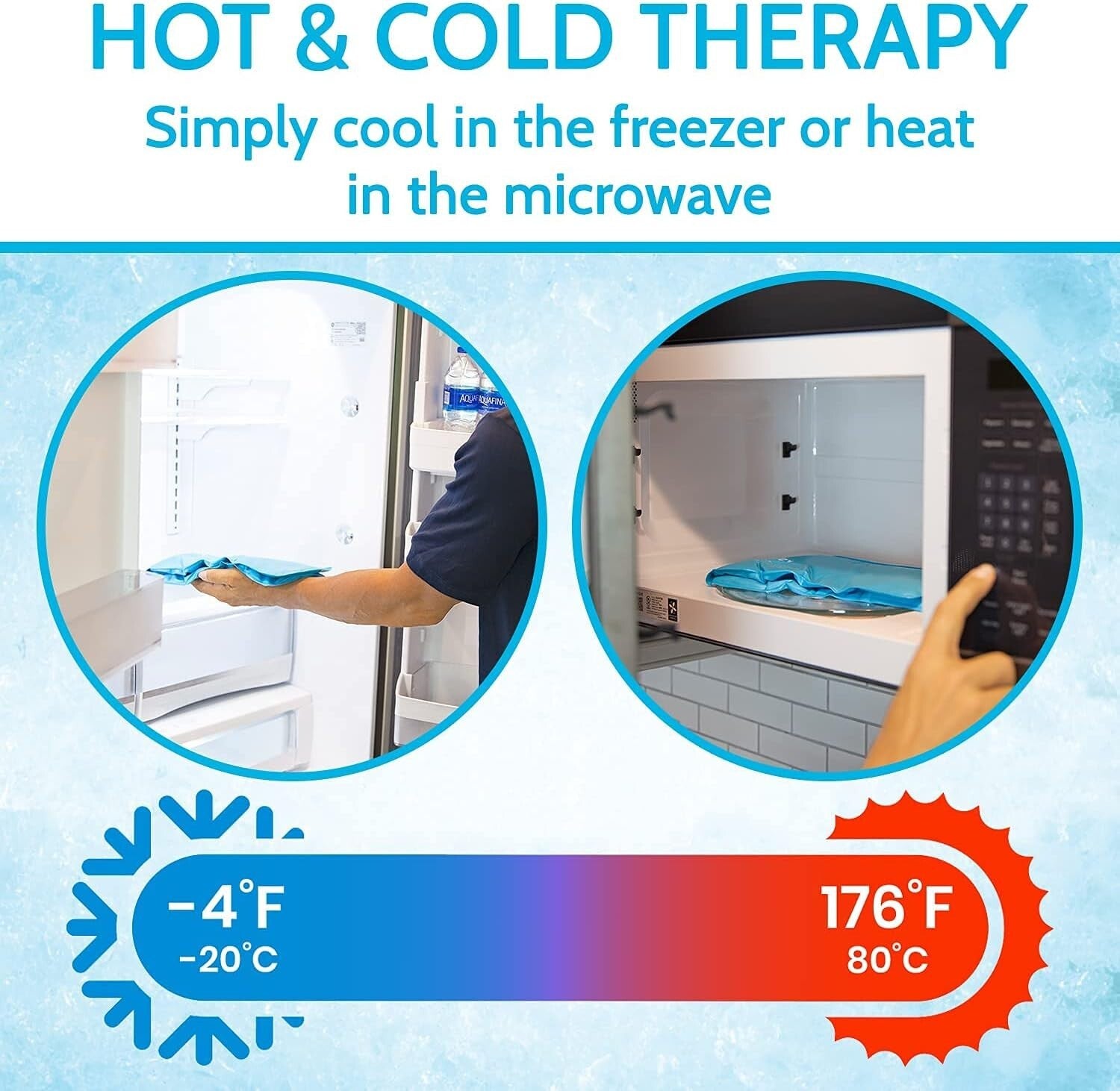 Flexible Reusable Neck Ice Pack - Cold Therapy Wrap for Headaches & Injuries