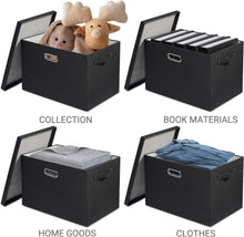 Load image into Gallery viewer, Versatile Stackable Storage Bins - 39L Decorative Boxes for Home Organization