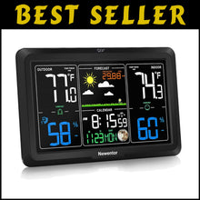 Load image into Gallery viewer, Atomic Clock Outdoor Thermometer &amp; Humidity Monitor - Stylish Home Essential