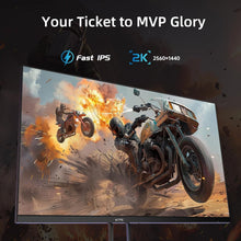Load image into Gallery viewer, Premium 27" Fast IPS Gaming Monitor 1440p, 180Hz, FreeSync &amp; G-Sync Ready