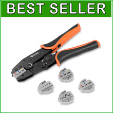 Load image into Gallery viewer, Professional 5-in-1 Wire Crimping Tool Kit with Quick Release Jaws &amp; Case