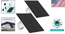 Load image into Gallery viewer, 5W Waterproof Solar Panel for Security Cameras with Adjustable Mount - 2 Pack