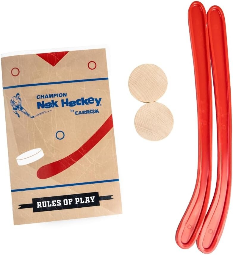 All Ages Champion Nok Hockey Game Replacement Set - 2 Sticks & 2 Pucks