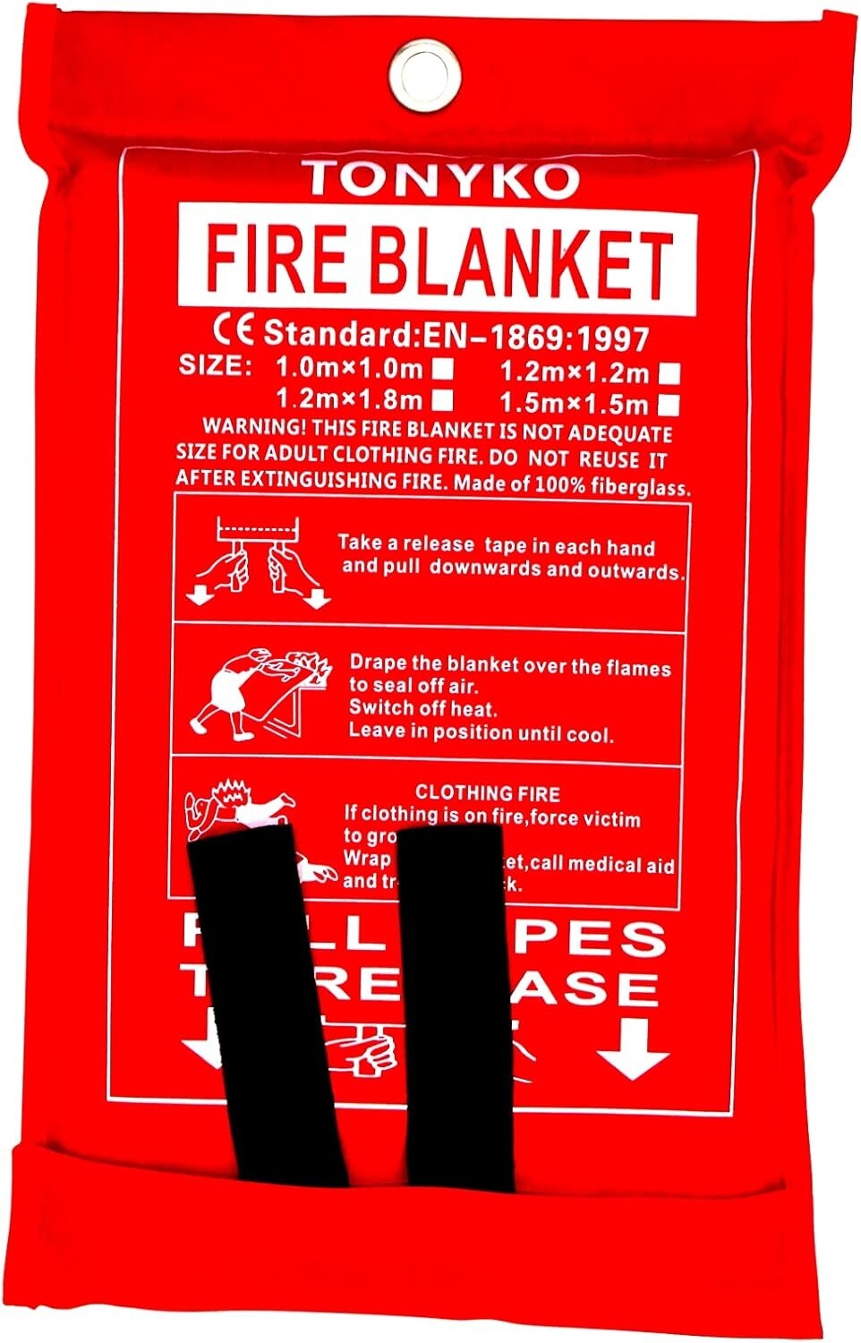 Flame Resistant Emergency Blanket - 78.7" Square Design for Ultimate Protection