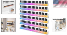 Load image into Gallery viewer, Removable Anti-Slip 6-Tier Nail Polish Wall Shelf - Holds 150 Bottles Securely