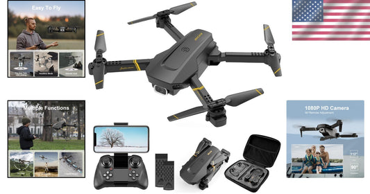 1080P HD FPV Quadcopter Drone - Compact, Foldable & Perfect for All Skill Levels