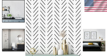 Load image into Gallery viewer, 72.65 Sq.ft Modern Black &amp; White Peel and Stick Wallpaper for Versatile Décor