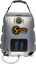Load image into Gallery viewer, Portable Summer Shower - 5 Gallon Quick Heat &amp; Toiletry Pouch in Black/Silver