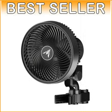 Load image into Gallery viewer, Hydroponics 6-Inch Clip-On Fan with 10 Speed Control &amp; Whisper-Quiet Operation