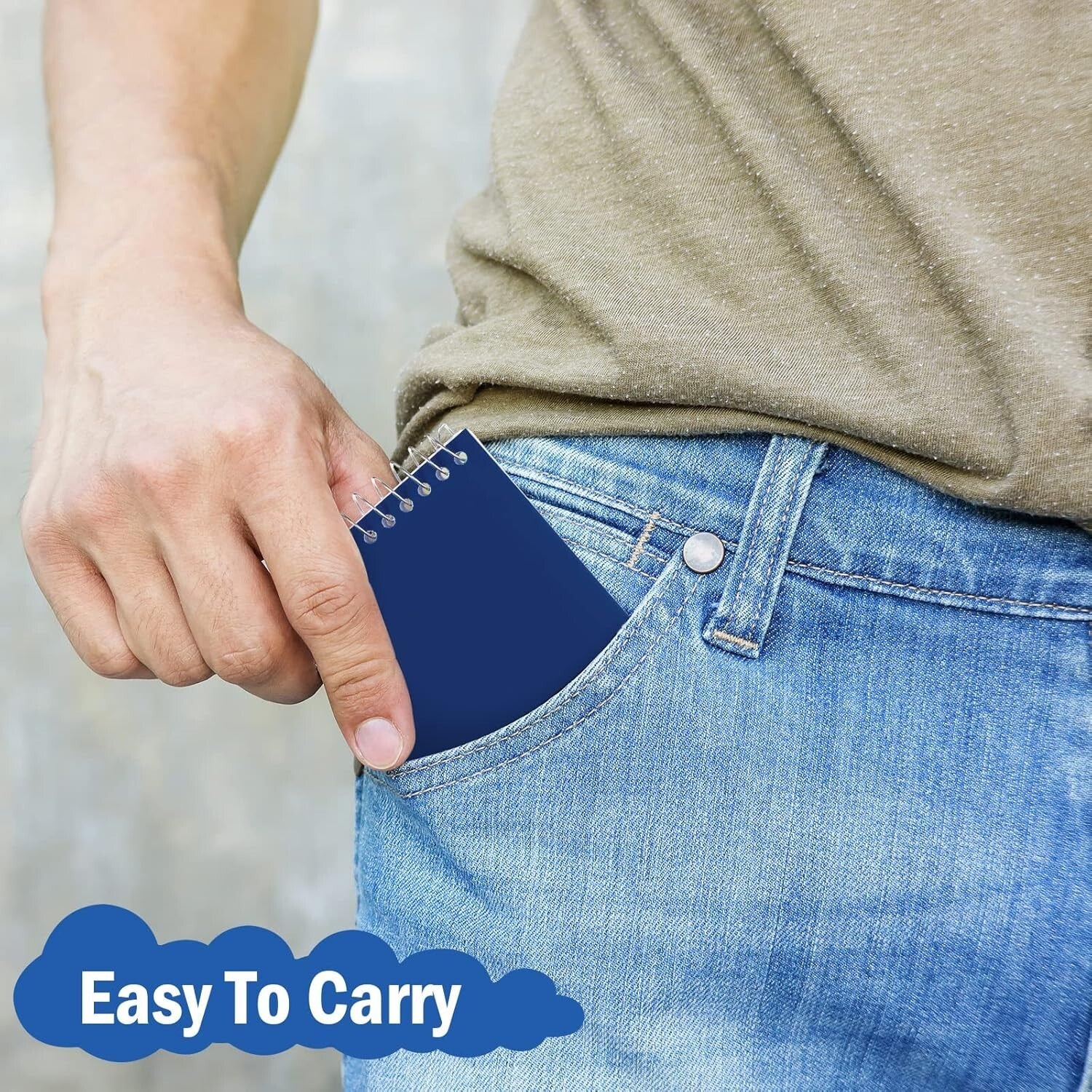 Durable Spiral Top Note Pads - 100 Bulk 3x5 Inch Mini Notebooks for Easy Writing