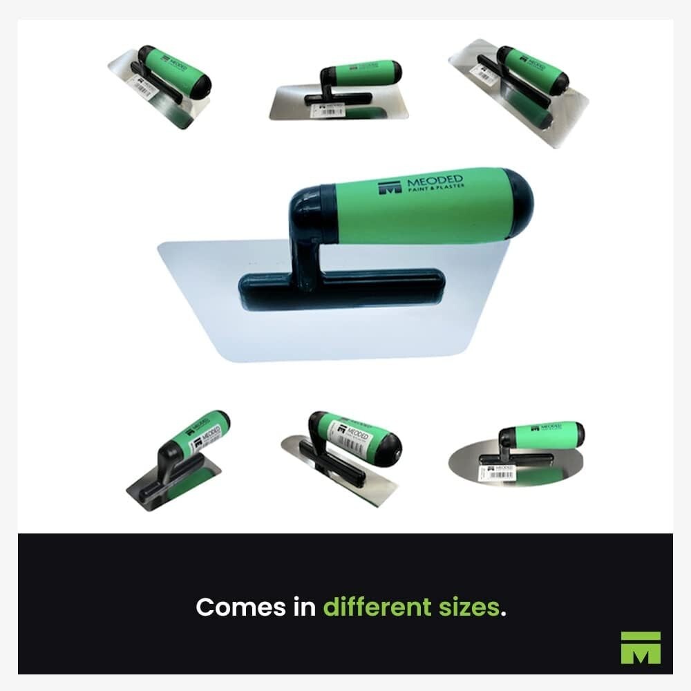 Stainless Steel Venetian Plaster Tool - Trapezoid Trowel for Pro Finish 9.4x4.7