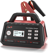 Load image into Gallery viewer, Compact 2/10/25A 12V Smart Battery Charger with Engine Start &amp; ETL Certification