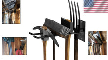 Load image into Gallery viewer, Matte Black Wall Mount Organizer - Durable Tool Hooks for Garage Storage 4-Pack