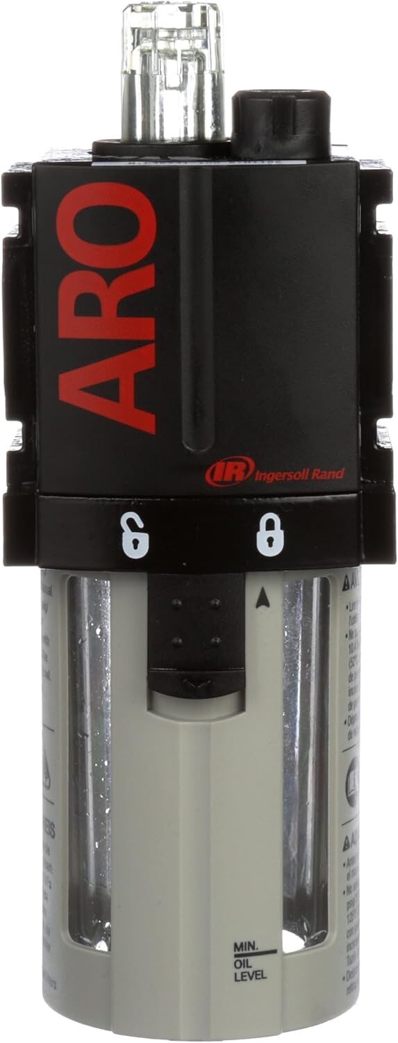 Compact ARO ARO Air Line Lubricator with Polycarbonate Bowl – Ideal for Industry