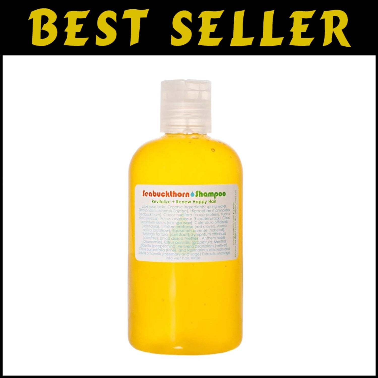 Natural Seabuckthorn Shampoo | Paraben & Sulfate Free | 8 fl oz Clean Hair Care