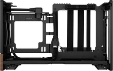 Load image into Gallery viewer, Stylish Small Form Factor Gaming Case - Terra Graphite with Walnut Front Panel
