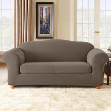 Load image into Gallery viewer, Stretch Pique Two Piece Sofa Slipcover - Perfect Fit for 74" to 96" Sofas