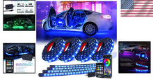 Load image into Gallery viewer, Dynamic 8Pcs RGB LED Strip Kit for Vehicles - Bluetooth &amp; Remote with Music Sync