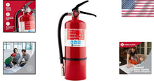Load image into Gallery viewer, UL Rated Rechargeable Fire Extinguisher with Color-Coded Gauge for Safety Alerts
