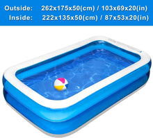 Load image into Gallery viewer, Easy Set Full-Sized Lounge Pool - 103" x 69" for Kids &amp; Adults Outdoor Enjoyment