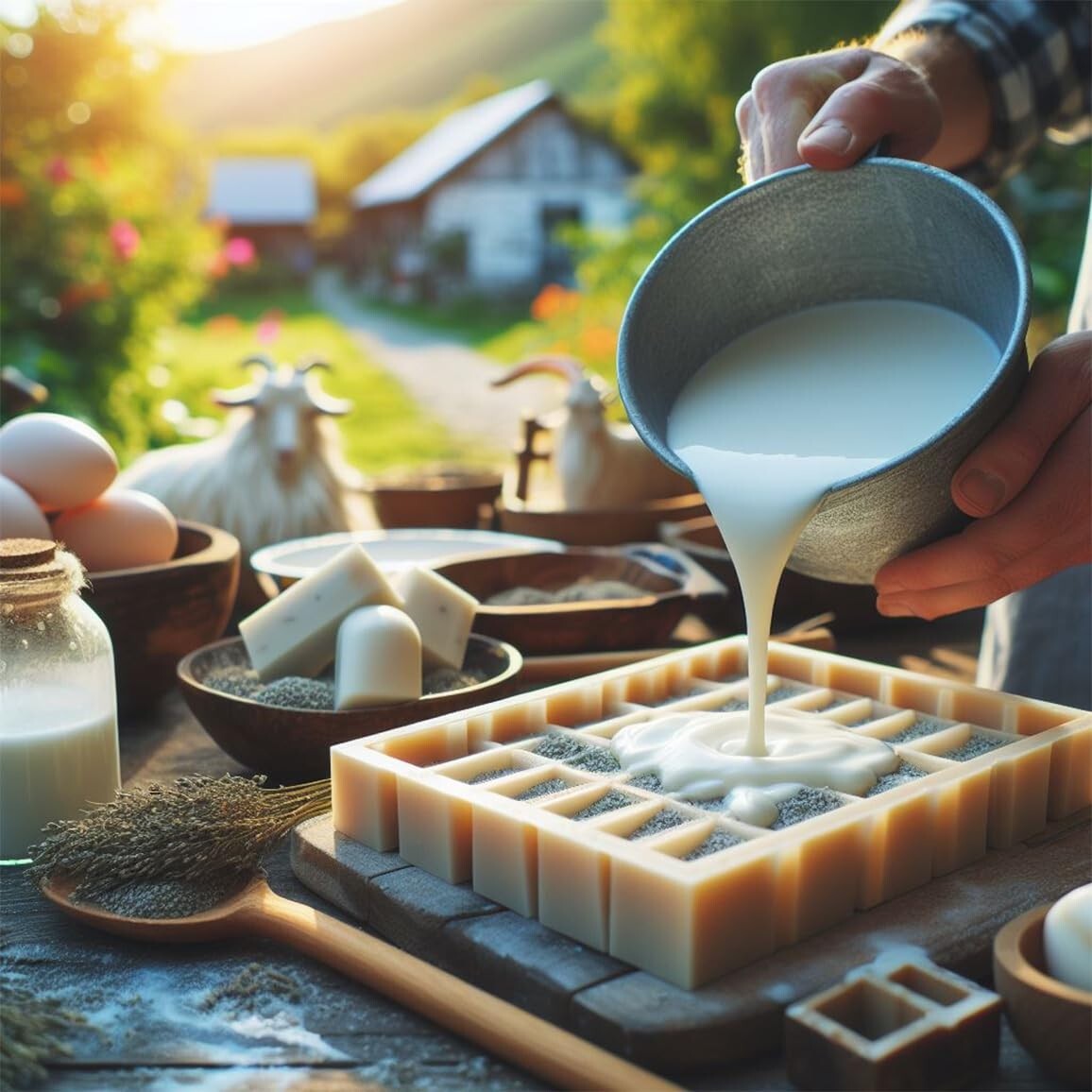 10LBS Goat's Milk Soap Base - Organic, SLS/SLES & PEG Free for Easy Soap Making