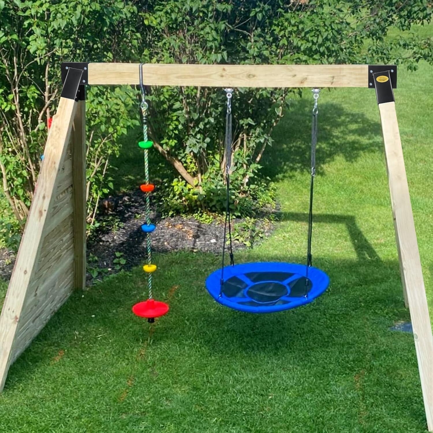 Durable Heavy Gauge Steel Swing Brackets - Complete Set for A-Frame Construction