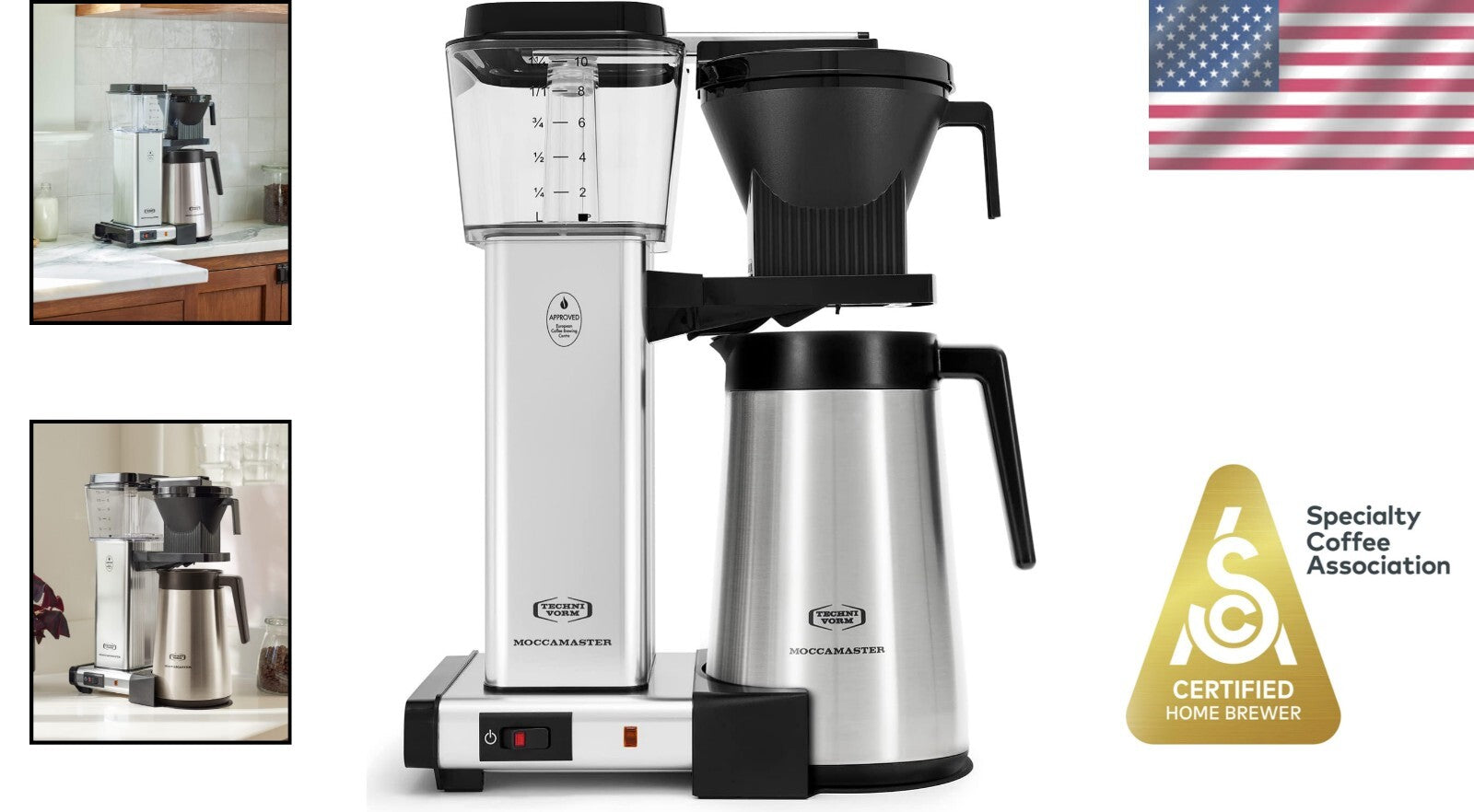 40 oz Drip Coffee Maker with Stainless Steel Thermal Carafe - Polished Silver