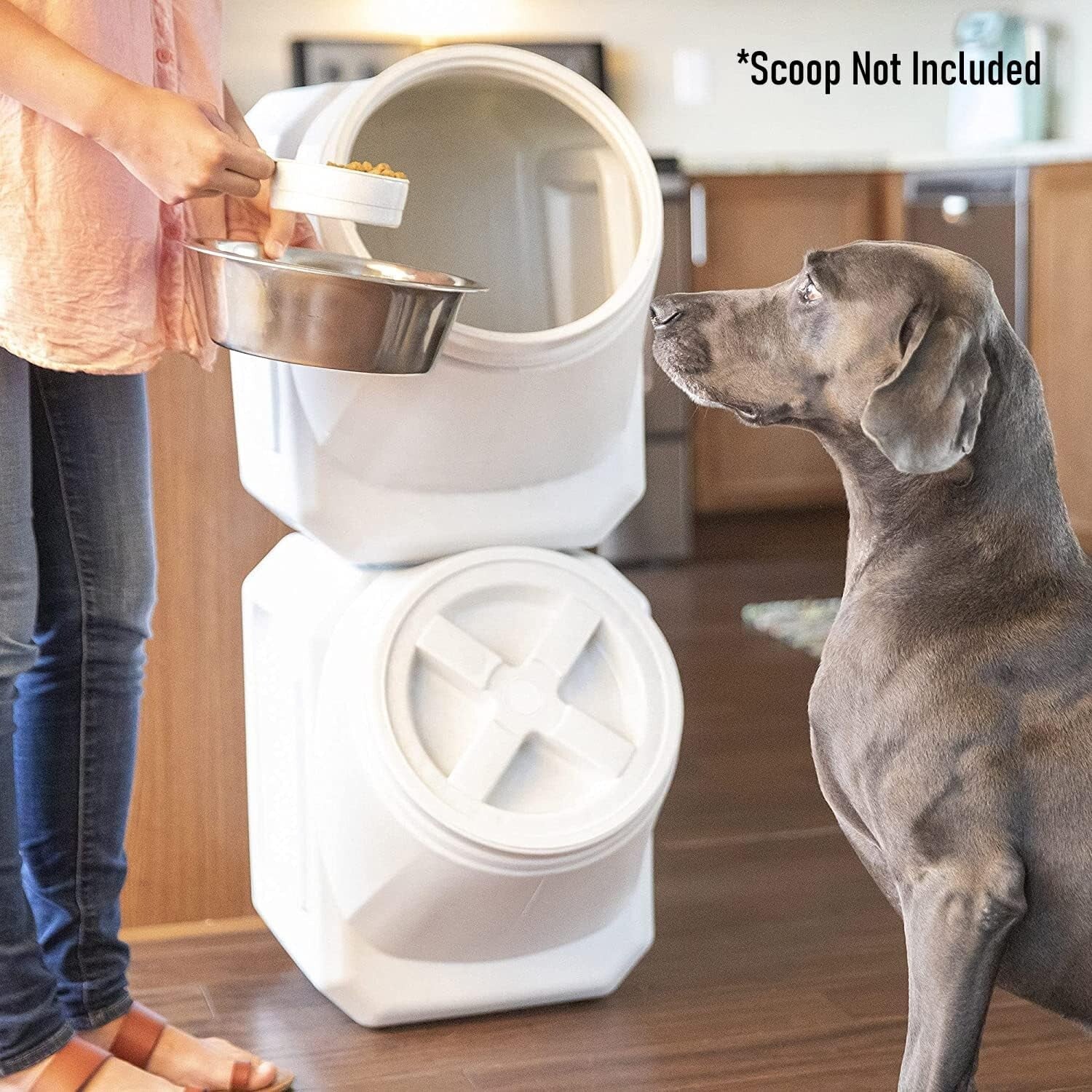 Durable Stackable Pet Food Container - Sealed Dog Food Storage for Freshness