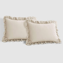 Load image into Gallery viewer, Elegant 3-Piece Reyna Ruffle Comforter Set - Cozy California King Bedding