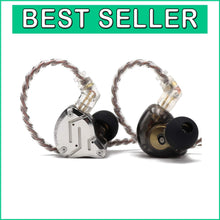 Load image into Gallery viewer, High-Fidelity 4BA+1DD Hybrid Earbuds - Stainless Steel Faceplate, Wired