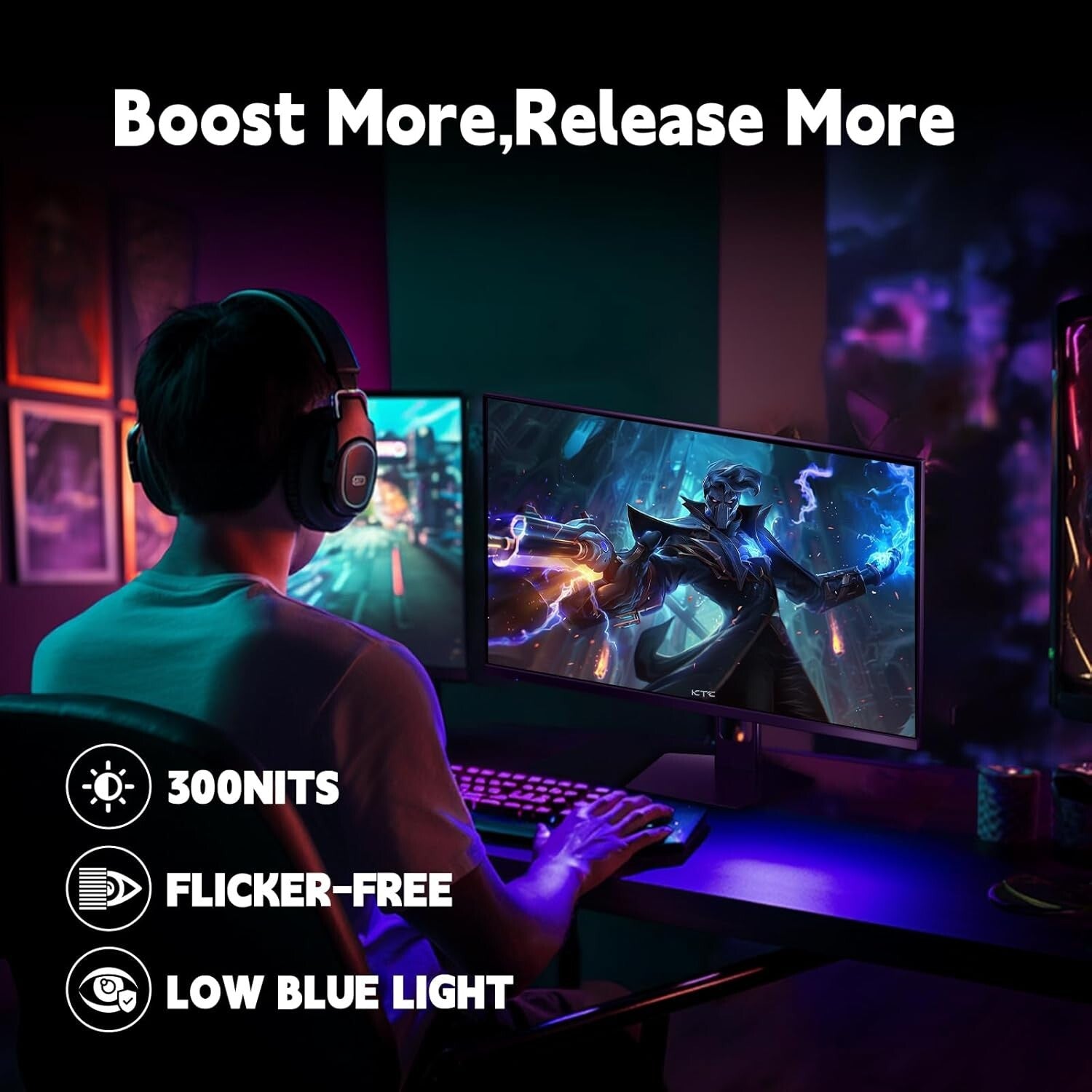27-Inch 180Hz Gaming Monitor with 1ms Response Time & Fast IPS Technology