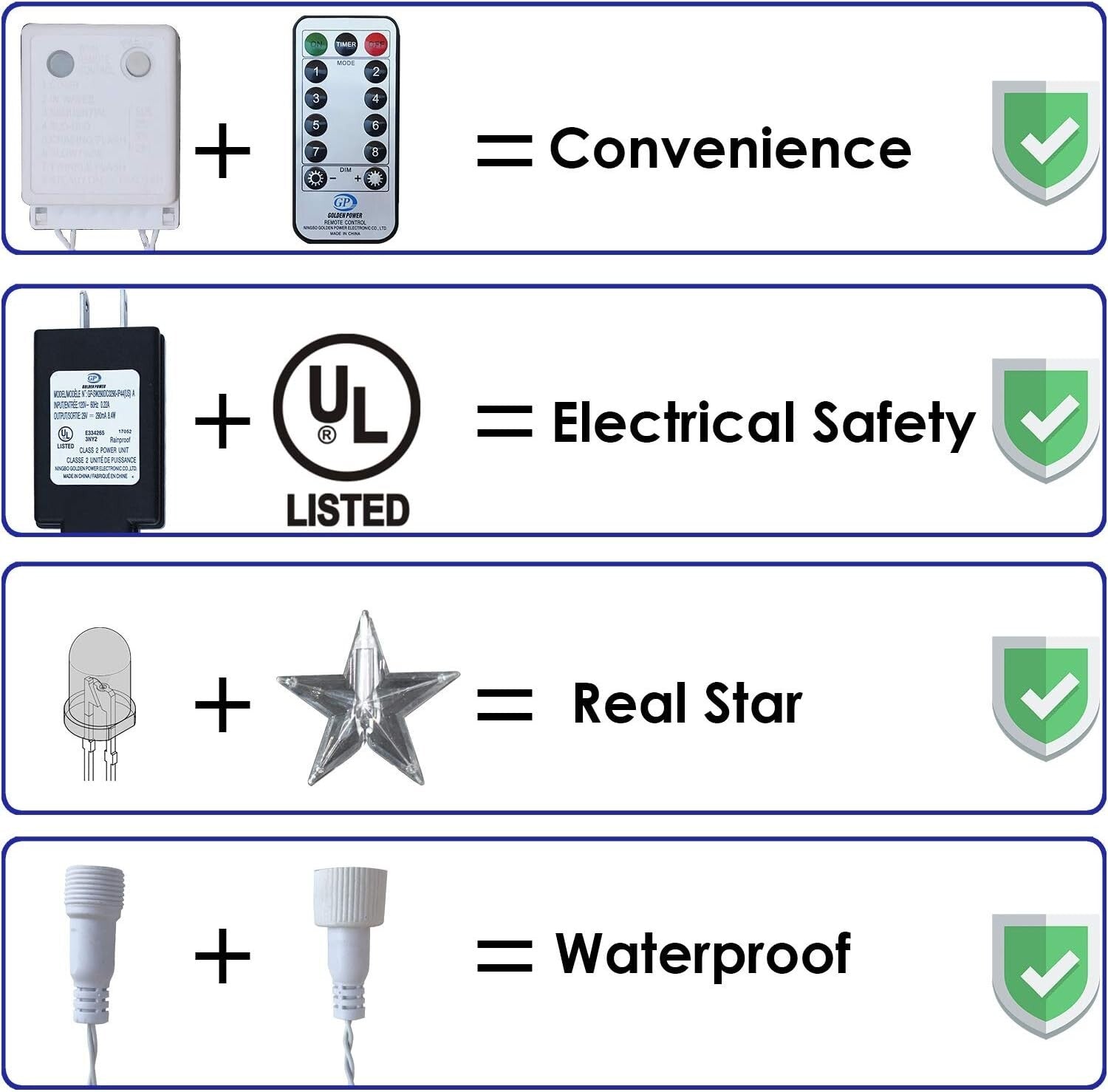 Festive 260 LED American Flag Curtain Lights - Ideal for Patriotic Celebrations