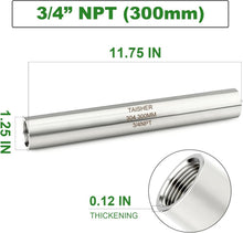 Load image into Gallery viewer, High-Pressure 3/4" NPT Stainless Steel Pipe Fittings - 2PCS for Versatile Use