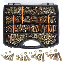 Load image into Gallery viewer, Complete Hex Bolt and Nut Kit - 940PCS Heavy Duty &amp; Zinc Plated for Durability