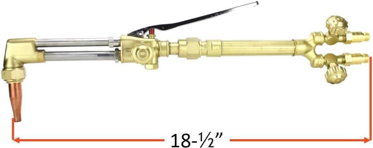 Versatile Victor-Compatible Oxy-Fuel Torch with Cutting, Welding & Heating Tips