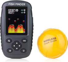 Load image into Gallery viewer, Advanced Wireless Fish Finder: Color LCD Depth Locator with Temperature Sensor