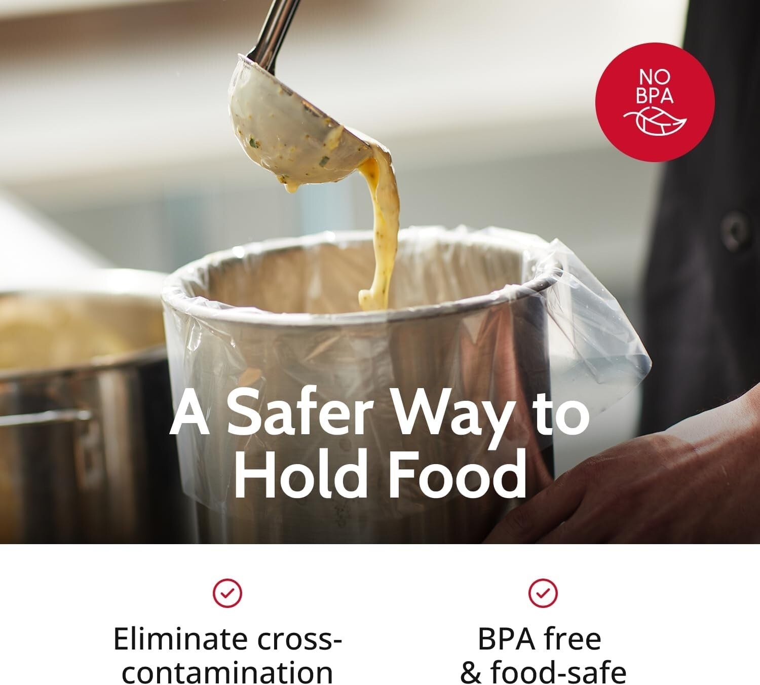 Efficient Cleanup with 100 Count Clear Pan Liners - Commercial Kitchen Must-Have