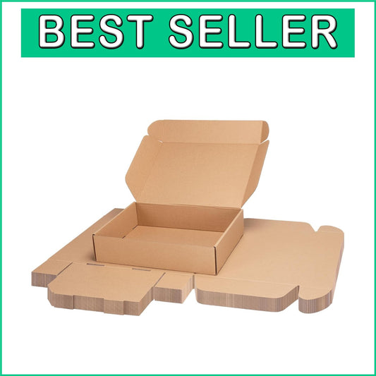 Bulk 25 Pack Tuck Top Shipping Boxes 13x10x3 - Ideal for Small Business Use