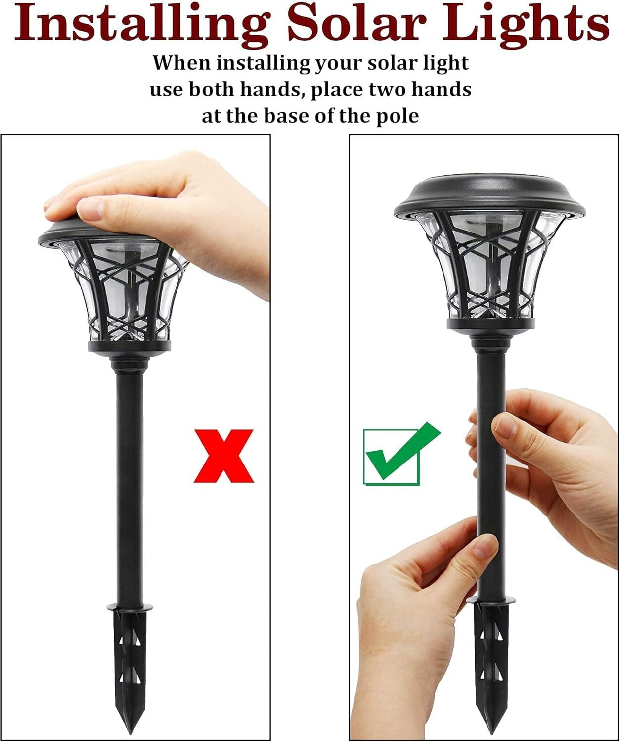 Charming 6 Pack Solar Landscape Lights - 25 Lumen Waterproof Garden Illumination