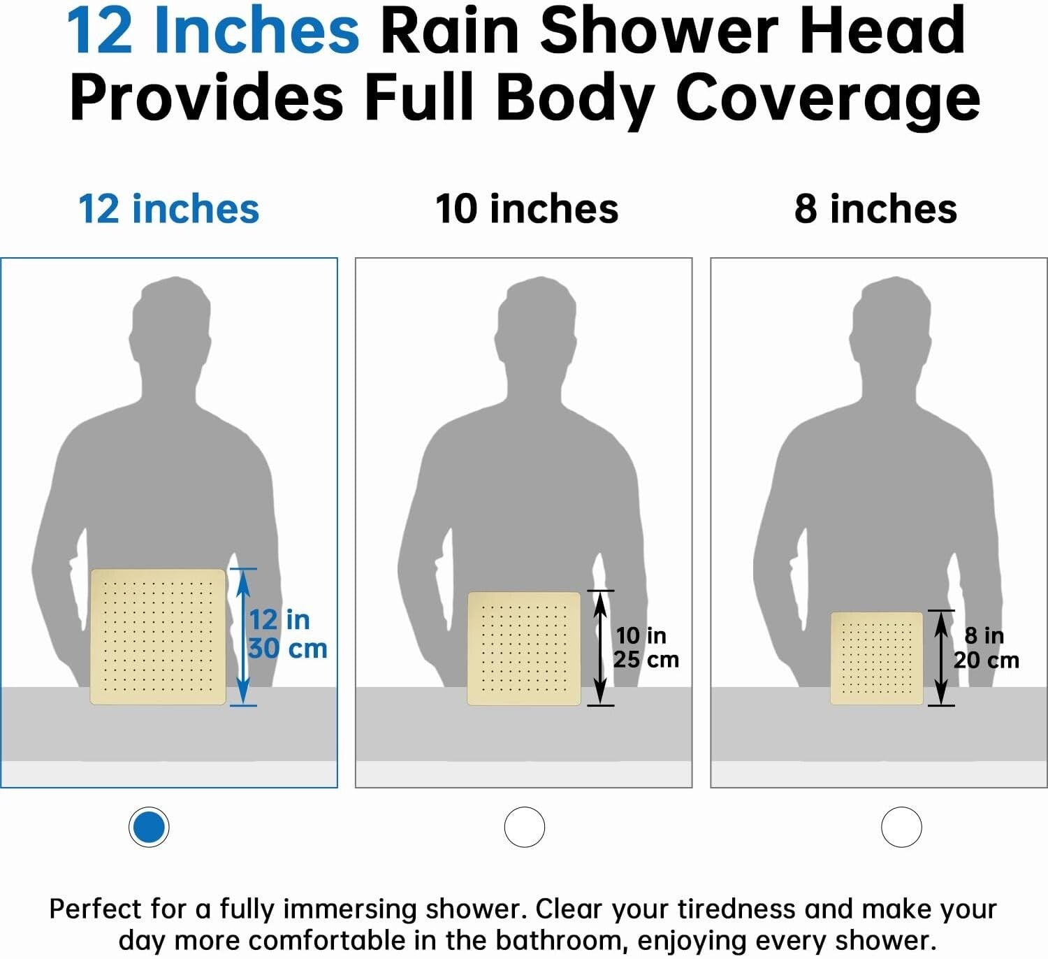 3-Setting Polished Brass Rainfall Shower & Handheld Spray with Extension Arm