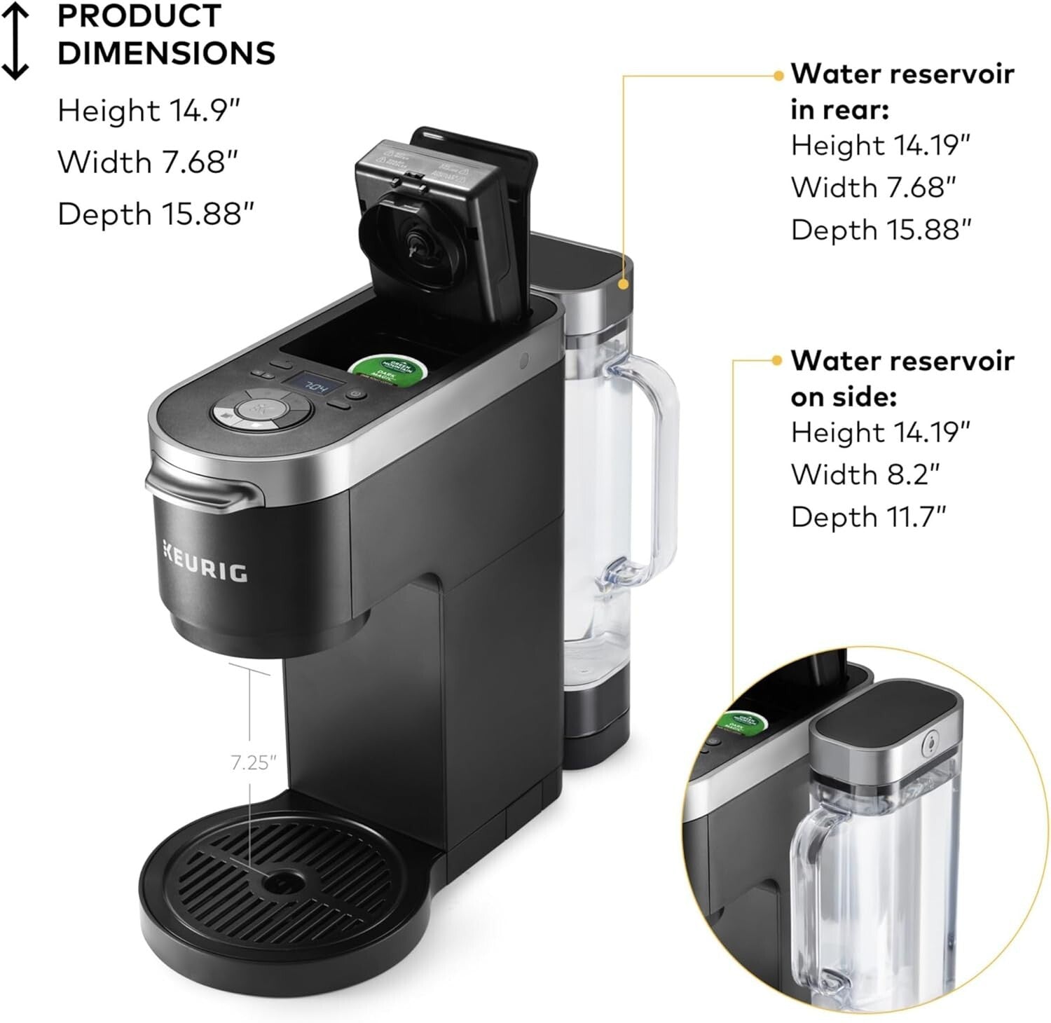 Versatile Drip Coffee Maker with Strong Brew & 12-Cup Thermal Carafe, Black