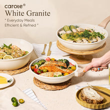 Load image into Gallery viewer, Comprehensive 21-Piece Cooking Set - Induction-Compatible White Granite Cookware