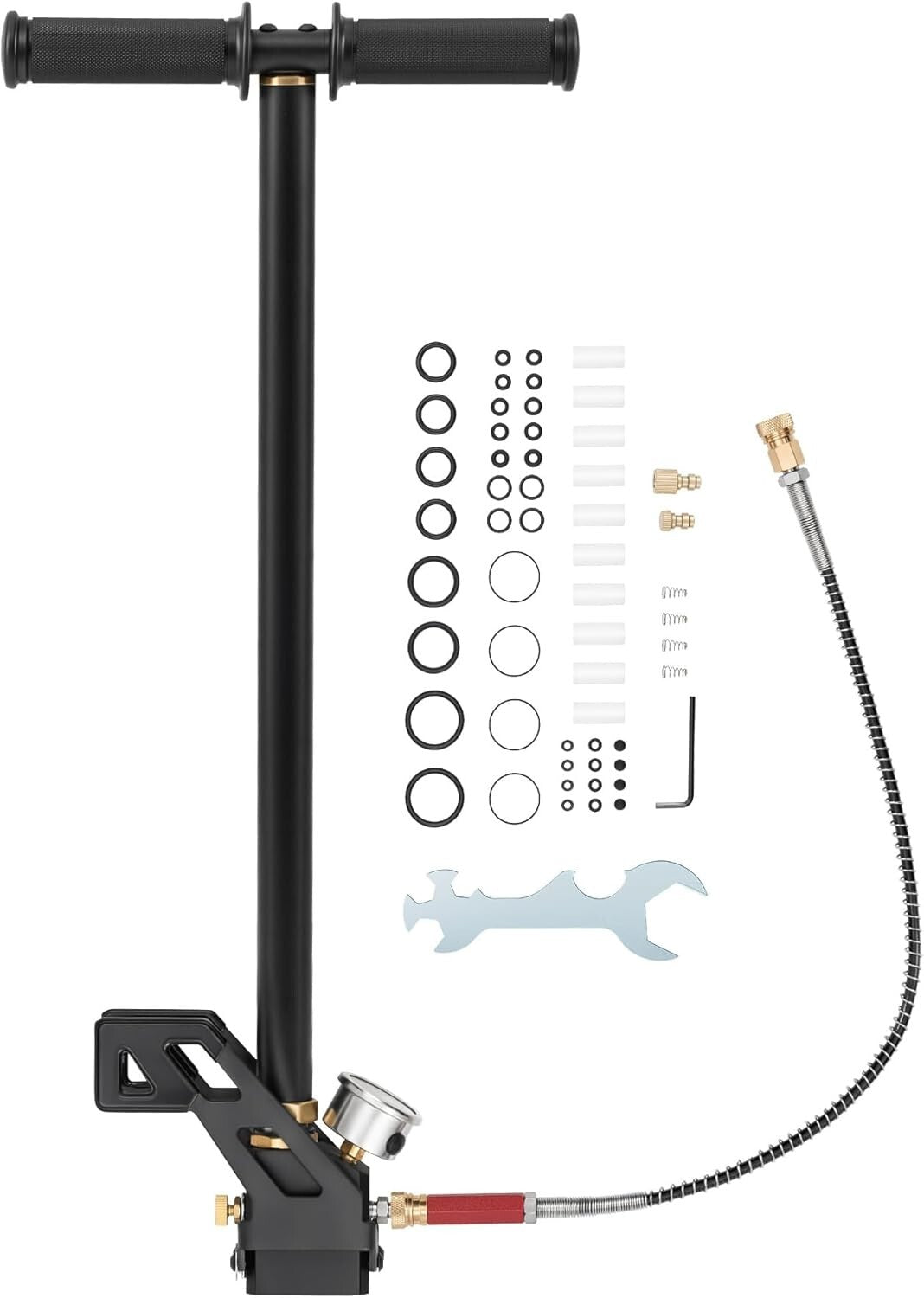 Durable Stainless Steel PCP Air Pump - 4500 psi with Easy Grip Handle