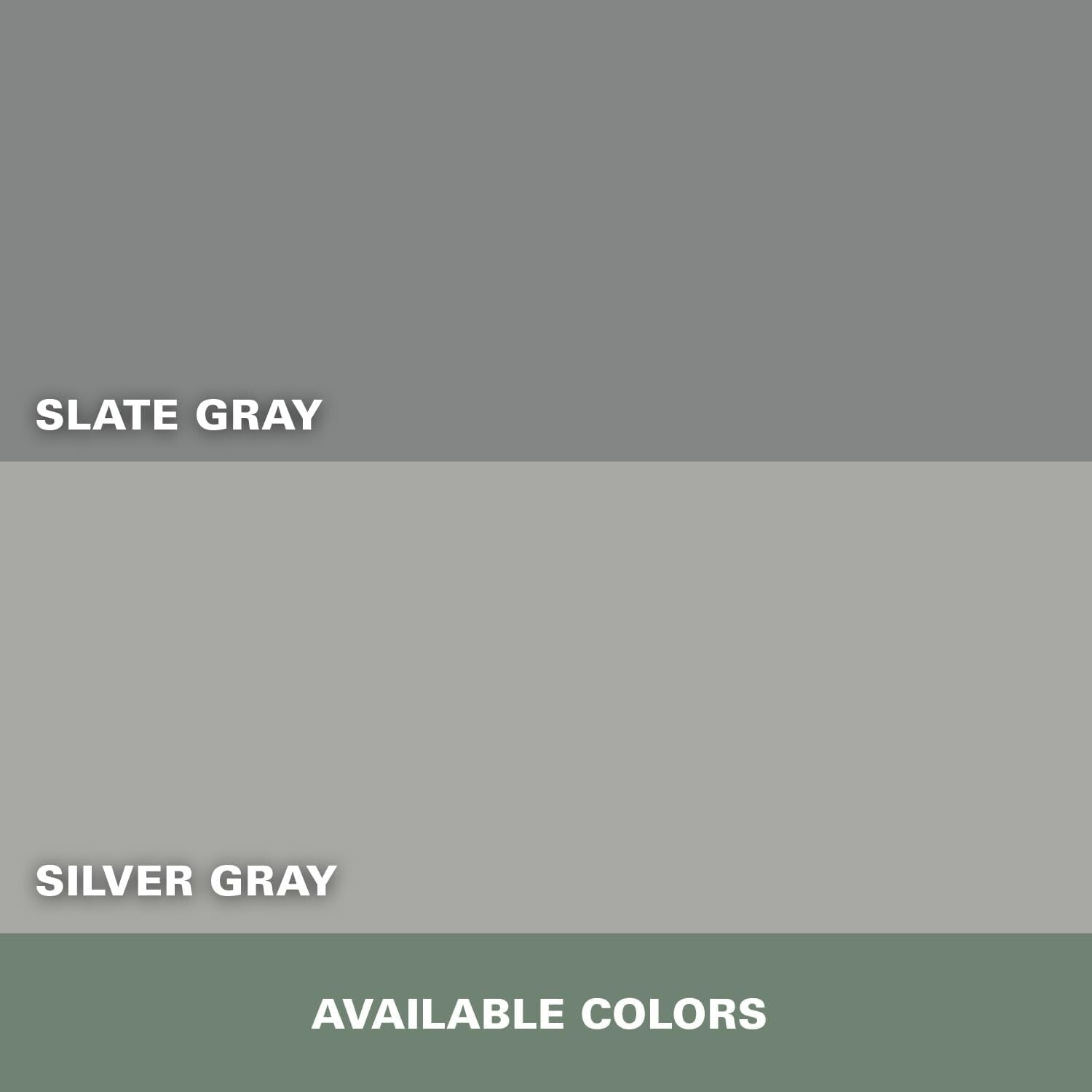 1 Gallon Silver Gray Acrylic Latex Porch & Patio Floor Paint - Weather Resistant